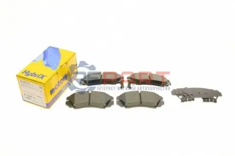 Колодки гальмівні (передні) Hyundai Sonata/Elantra 01-11/ix20 10-/Tucson/Kia Sportage/Carens 04 Metelli 2205030 Купити в Україні