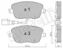 Фото Колодки гальмівні (передні) Seat Ibiza/VW Polo 01-09/Skoda Fabia 99-14/Roomster 06-15 (+датчик) Metelli (2205471) зображення 10