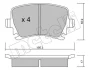 Колодки гальмівні (задні) Audi A3/A4/A6/TT/Skoda Octavia/SuperB/VW Caddy/Golf/Passat B6/Touran 03 Metelli (2205530) зображення 2
