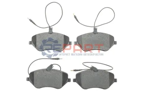 Колодки гальмівні (передні) Citroen C5 08-/C6 05-12/Peugeot 407 04-10/607 00-11 (+датчики) Metelli 2206010 Купити в Україні