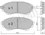 Фото Колодки гальмівні (передні) Ford Ranger 99-12/Mazda B-Serie 99-06/BT-50 06 Metelli (2206100) зображення 1