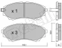 Колодки гальмівні (передні) Ford Ranger 99-12/Mazda B-Serie 99-06/BT-50 06 Metelli (2206100) зображення 2