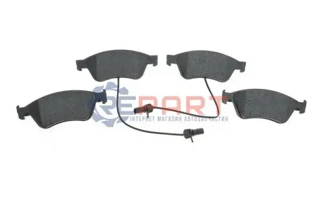 Фото Колодки гальмівні (передні) Audi A6 06-11/A8 02-10/VW Phaeton 02-16 (+датчики) Metelli (22-0662-0) зображення 1