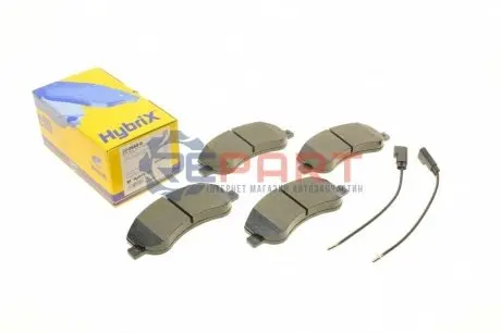 Фото Колодки гальмівні (передні) Ford Transit 06-14/Transit Connect 06-13 (RWD) (+датчики) Metelli (2206800) зображення 1