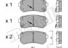 Комплект тормозных колодок (дисковых).) Metelli 2207251 (фото 1)