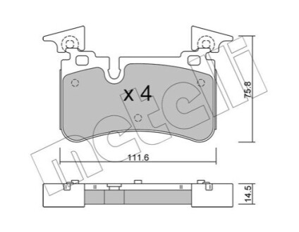 Автозапчастина Metelli 2212230