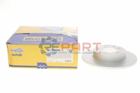 Фото Диск гальмівний (задній) Skoda Fabia/Octavia 96-/Roomster 06-/VW Golf 97-06 (232x9) (з покр.)(повний) Metelli (230366C) зображення 1