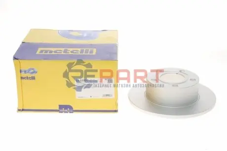 Фото Диск гальмівний (задній) Audi 100 90-94/A6/Skoda Superb/VW Passat 96-08 (245x10) (з покр.) (повний) Metelli (230395C) зображення 1