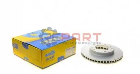 Фото Диск гальмівний (передній) Kia Sorento 02- (302x28) (з покр.) (вент) Metelli (230776C) зображення 1