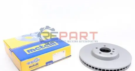 Фото Диск гальмівний (передній) BMW 5 (F10/F11)/6 (F12/F13)/7 (F01-F04) 10- (348x36) (L)(з покр.)(вентил.) Metelli (231327C) зображення 1