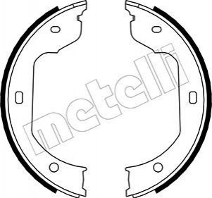 Тормозные колодки ручного тормоза Metelli 530019