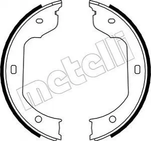 Тормозные колодки ручного тормоза Metelli 530019