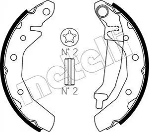 Тормозные колодки.) Metelli 530046
