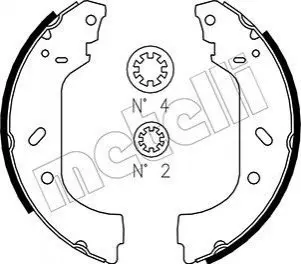 Тормозные колодки.) Metelli 530074