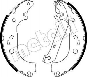 Тормозные колодки.) Metelli 530142 (фото 1)