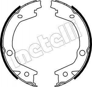 Тормозные колодки ручного тормоза Metelli 530184 (фото 1)