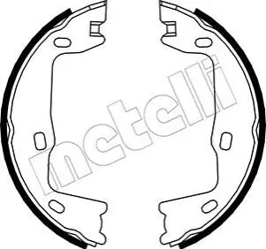 Тормозные колодки ручного тормоза Metelli 530302