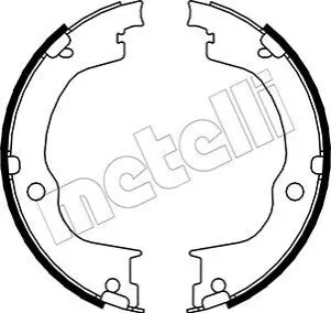 Колодки ручника Opel Antara/Chevrolet Captiva 06- (188.4x26) Metelli 530317