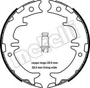 Тормозные колодки ручного тормоза Metelli 530439