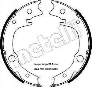 Тормозные колодки ручного тормоза Metelli 530443