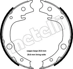Тормозные колодки ручного тормоза Metelli 530443