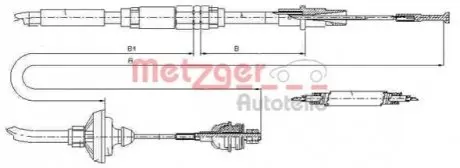 Трос сцепления METZGER 103149