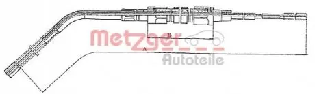 Трос ручного тормоза METZGER 104132