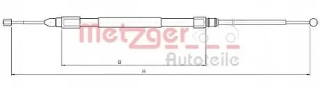 Трос ручного тормоза METZGER 104138