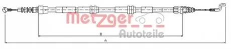 Трос ручного тормоза METZGER 107394