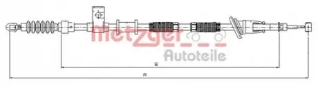 Трос ручника METZGER 108224