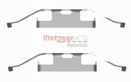 Комплектующие, колодки дискового тормоза METZGER 1091682 (фото 1)