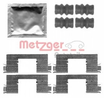 Монтажный к-кт тормозных колодок пер METZGER 109-1798 (фото 1)