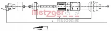 Трос зчеплення METZGER 112284
