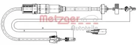 Трос сцепления METZGER 112915