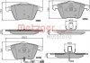 Колодки гальмівні (передні) Audi A3/TT/Seat Leon 03-15/VW Golf VI/Jetta VI/Scirocco III 08-14 METZGER 1170881 (фото 1)