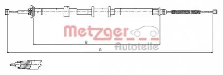 Трос ручного гальма METZGER 120702