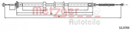 ТРОС РУЧНИКА Fiat Panda 12 METZGER 120766