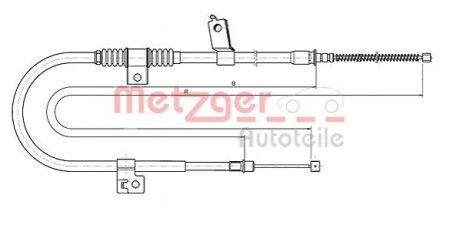 Трос ручного тормоза METZGER 172291