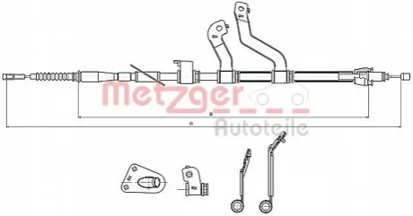 Автозапчасть METZGER 172580
