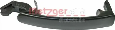 Фото Ручка дверей (передніх/задніх/ззовні) VW Golf/Jetta/Passat 96-10 METZGER (2310523) зображення 1