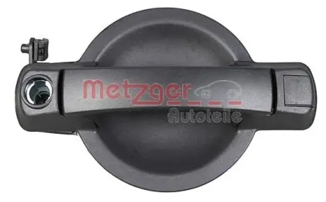 Ручка дверей (задніх/ззовні) (L) Fiat Doblo 01- (без ключа) METZGER 2310585 Купити в Україні
