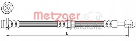 Тормозной шланг METZGER 4110471 (фото 1)