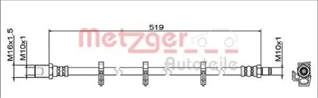 Автозапчастина METZGER 4112047