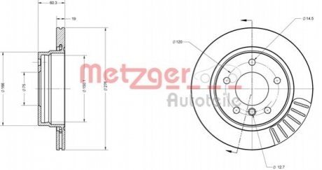 Автозапчастина METZGER 6110065