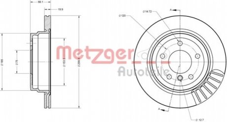 Автозапчасть METZGER 6110133