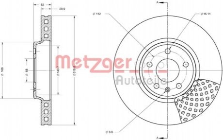 Автозапчастина METZGER 6110425 (фото 1)