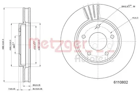 Автозапчасть METZGER 6110802