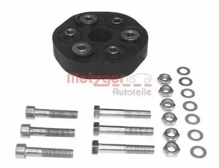 Фото Муфта карданного валу еластична MB C-class (W202)/E-class (W124) 93-00 (к-кт з болтами) METZGER (8073502) зображення 1