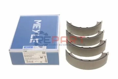 Фото Колодки ручника MB Sprinter 208-316 96- (без пружинок) MEYLE (0140420502) зображення 1