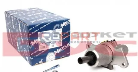 Фото Циліндр гальмівний (головний) MB Sprinter/VW LT 96- (d=23.81mm) алюміній(M12x1) MEYLE (0145320002) зображення 1